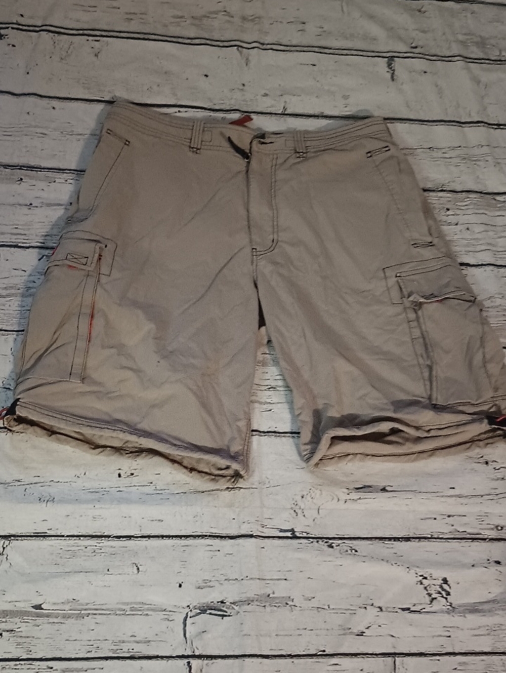 Abercrombie & Fitch Men's Y2K Tan Paratroops Cargo Pants L